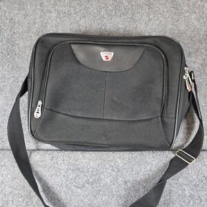 American Explorer Black Messenger Bag Laptop Bag Travel Bag